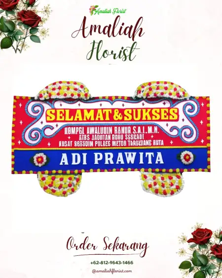 Papan Bunga Ucapan Selamat Kartoharjo